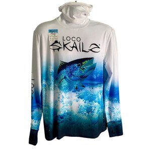 Loco Skailz Savage Mesh Tuna Blast Gaiter Neck Top Men's Medium NEW